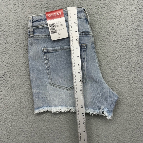 Guess Q4YD51D54W0 Womens US 29 Emely MR Short Light Destroyed Wash Denim Shorts - Picture 16 of 16
